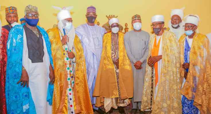 2nd-day anniversary tour: Gov. Sule solicits guidance at Etsu Karu palace
