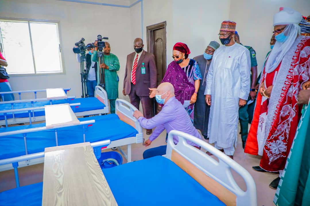 Gov. Sule commissions 10-bed ward built by Chinese mining company in Udege-Mbeki