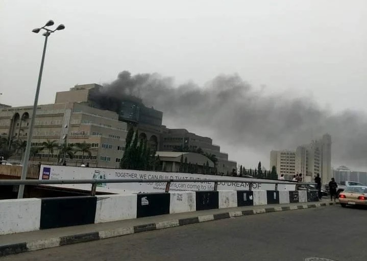 Happening now Ministry of Finance gutted fire