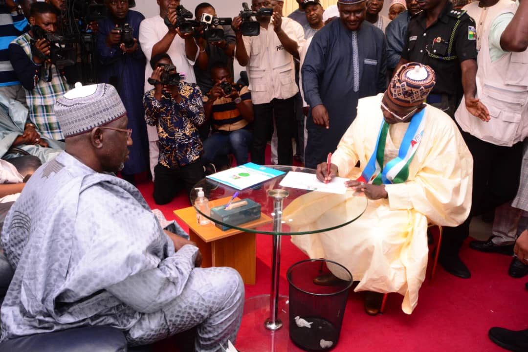 2023: Gov. Sule says only the best will emerge APC presidential candidate …As he submits nomination form