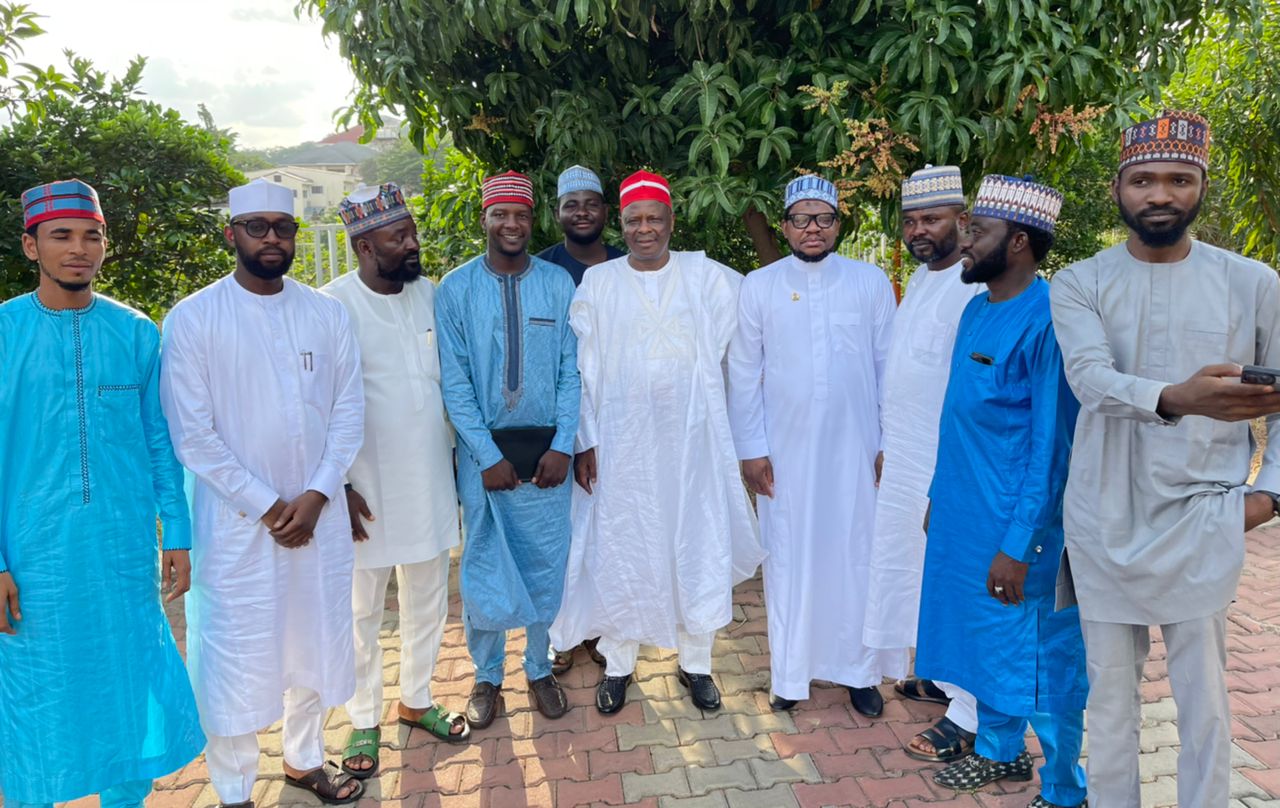 Breaking:  NNPP Presidential aspirant, Engr. Dr. Kwankwaso receives YPP presidential aspirant in his office in Abuja.