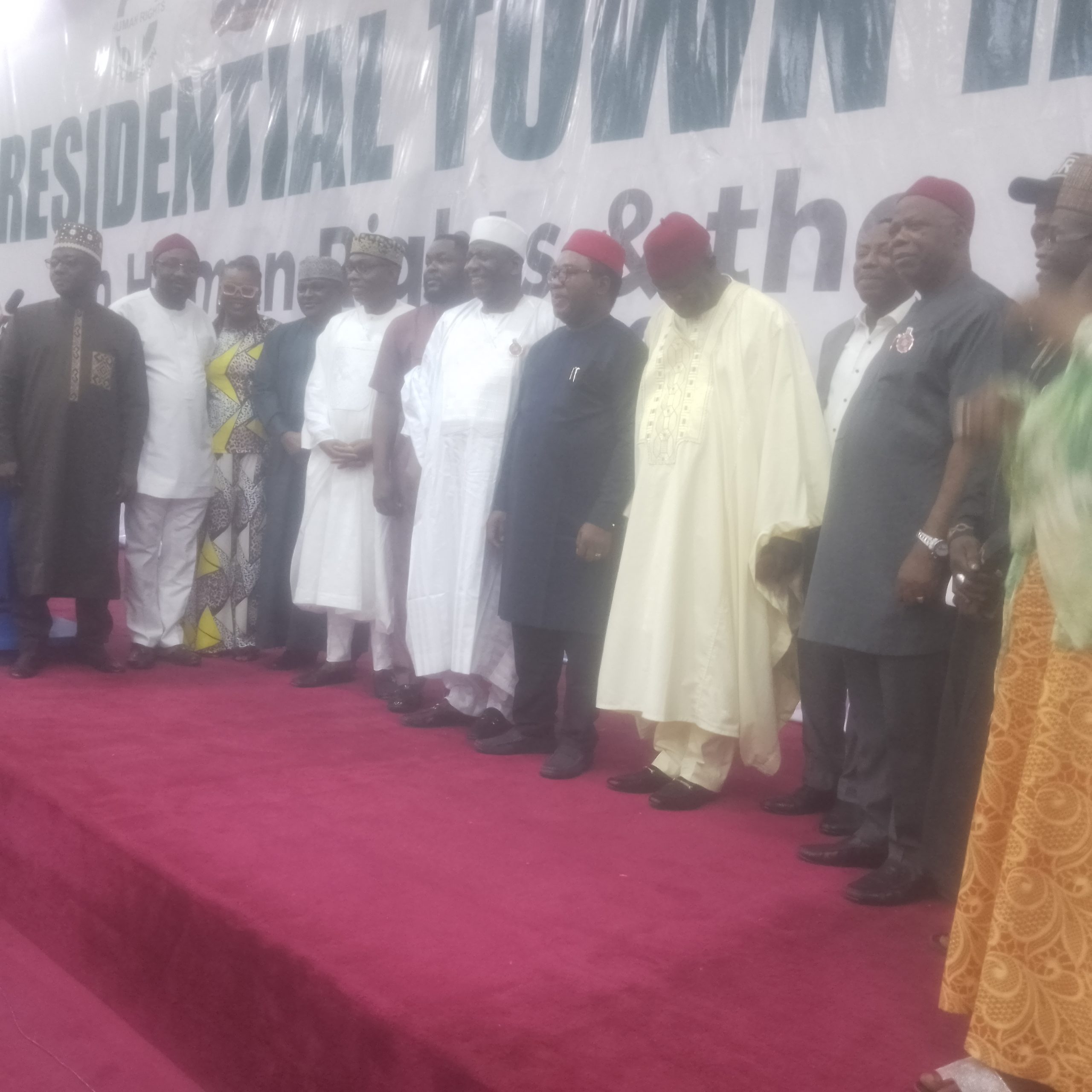 NHRC/UN Presidential Town Hall Meeting: Tinubu, Atiku, Obi, others fail to show up, despite human rights issue on front burner