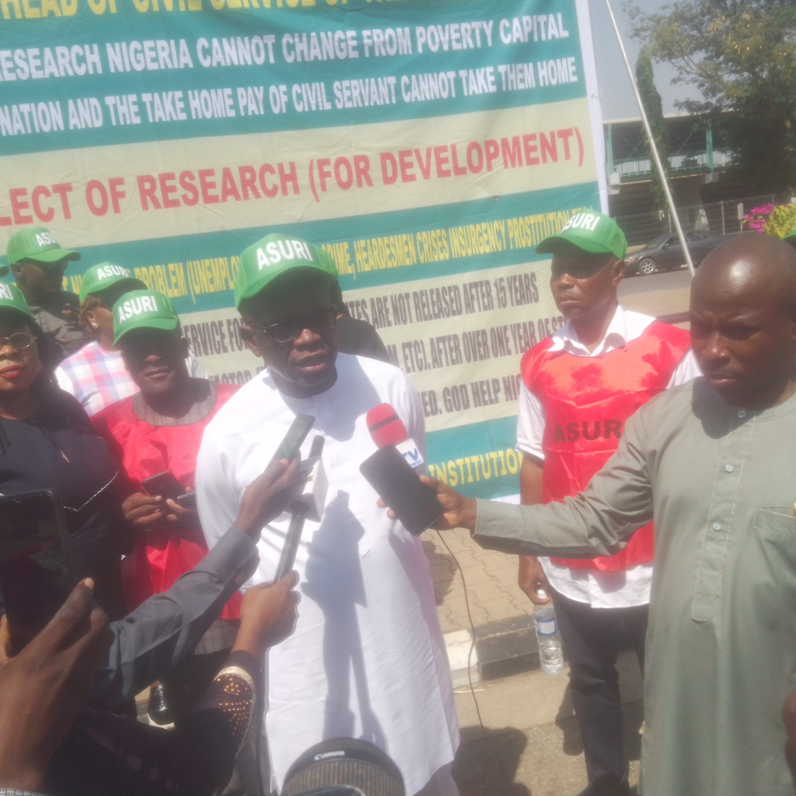 ASURI  protests non release of condition, scheme of service for researchers