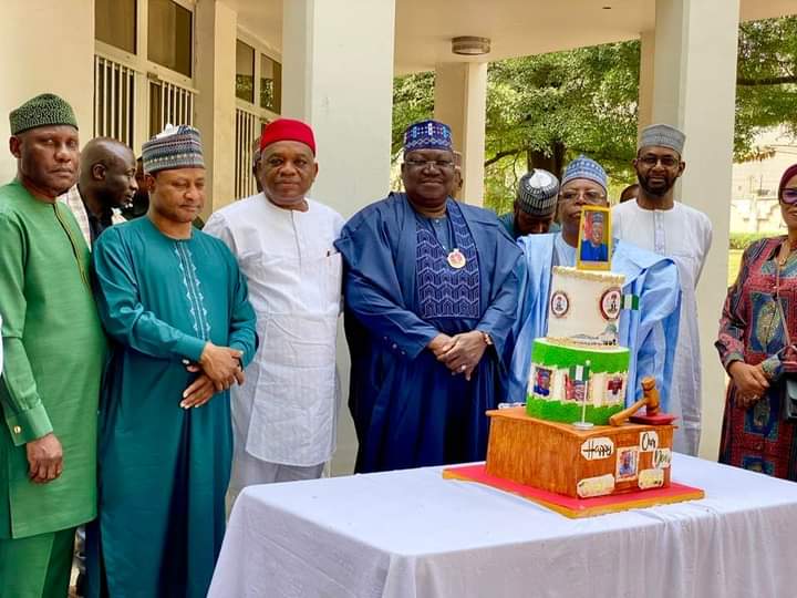 Senator Kalu celebrates Senate President Lawan at 64
