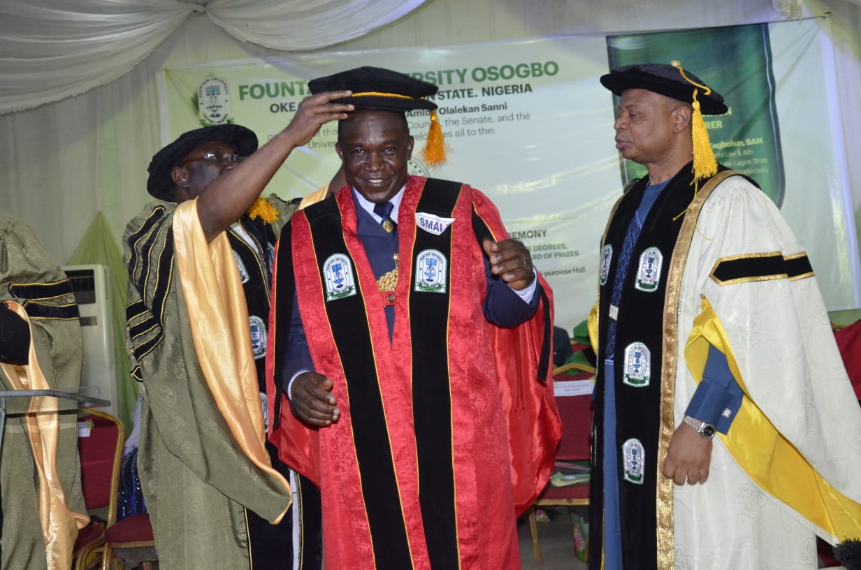 Chief of Air Staff, Amao conferred with Honourable doctorate degree