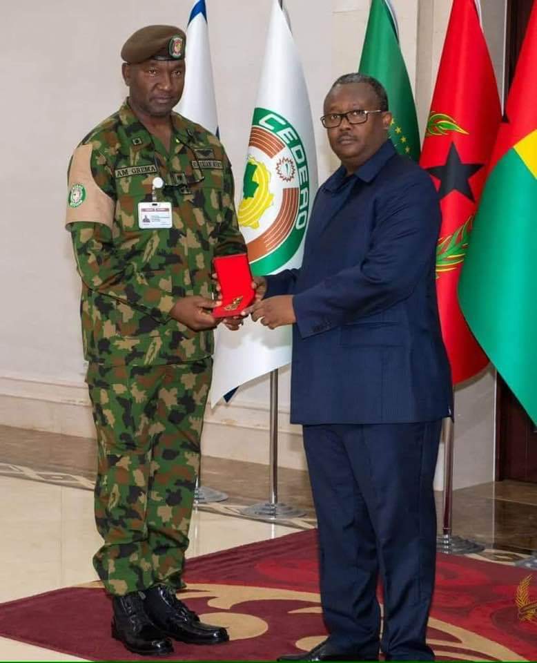CDS hails Gen Grema, urges other to emulate him …As Brig Gen. Grema bags Guinea Bissau Nat’l award