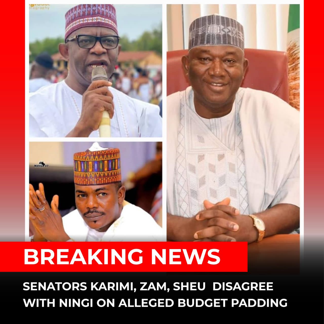 Alleged budget padding: Three northern Senators distance selves from Ningi’s position  … Say action tantamount to blackmailing