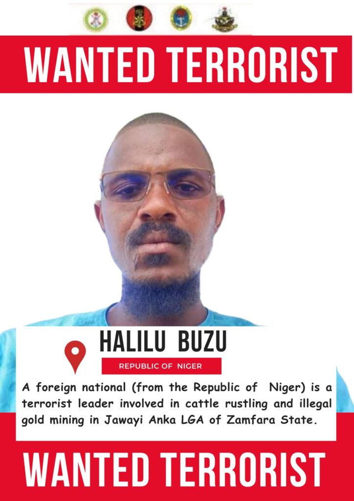 Terrorism: DHQ declares Nigerien terrorist leader Halilu Buzu wanted