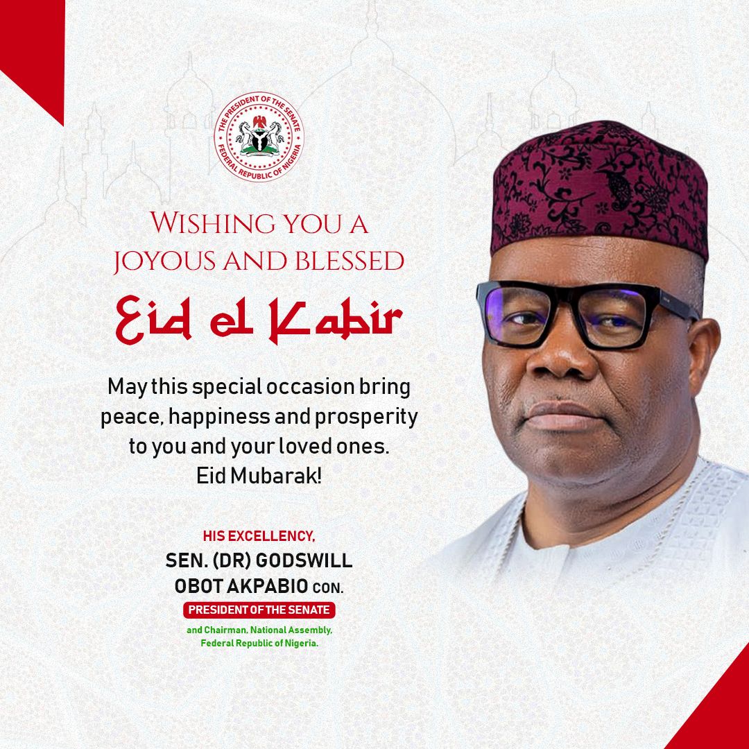 Eid- el-Kabir: Senate President felicitates Muslims, Nigerians at Sallah