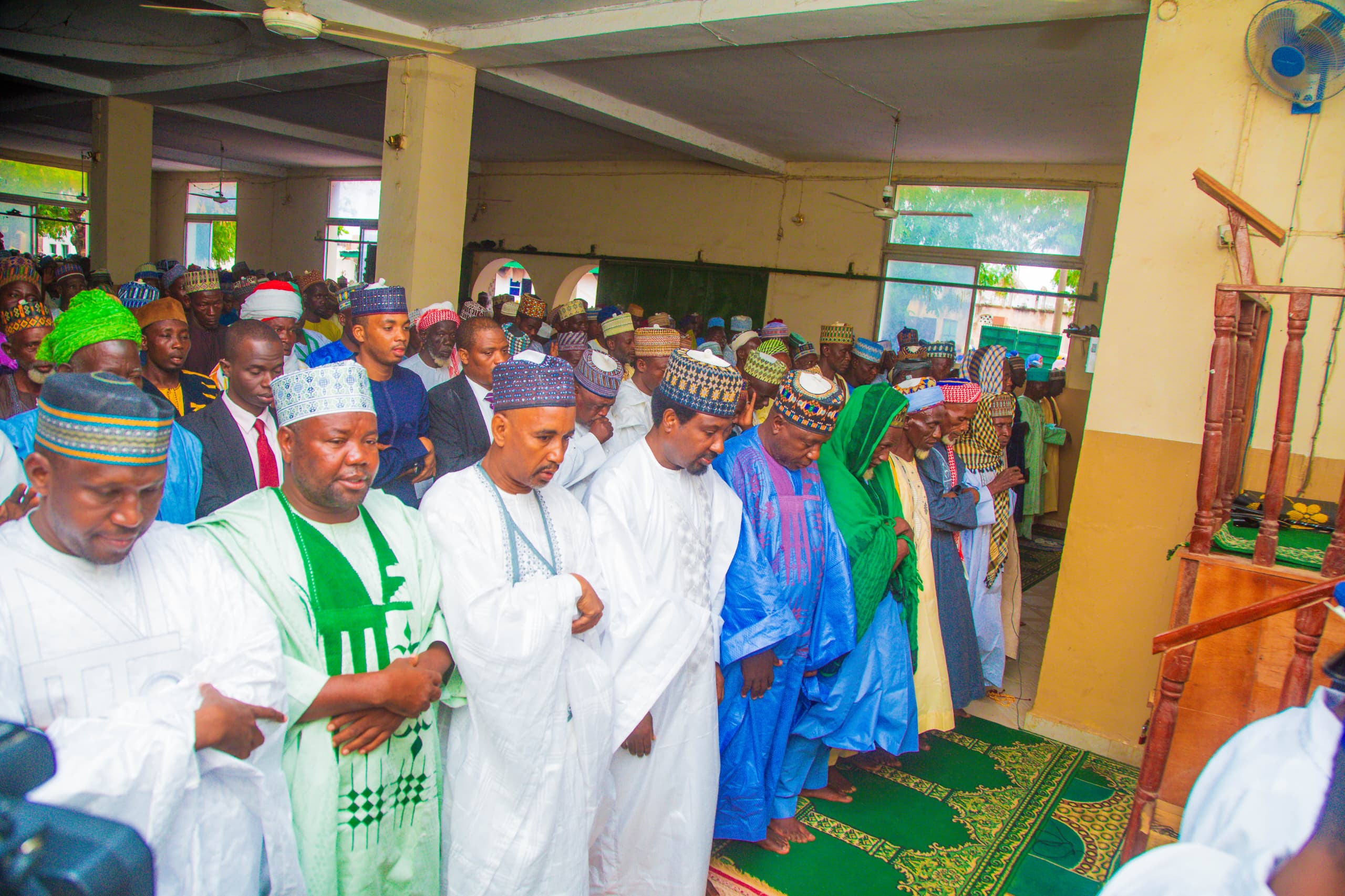 DSP Barau observes eid prayers in Kabo
