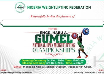 NWF announces Sunday as Engr Habu Gumel National Open Weightlifting Championship Kick off date 