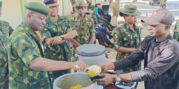Christmas Lunch: Troops urged to Maintain Information Security During Operations