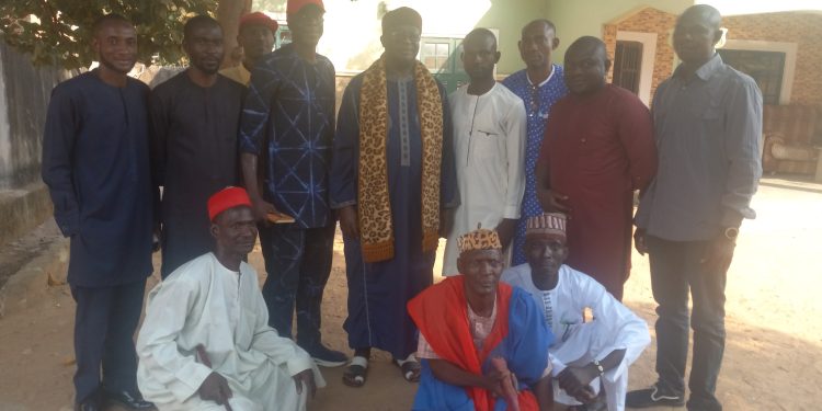 .IEYLN Acting President Gyobe, MBF Youth coordinator Kane, HRH Yare lll broker peace for Middle Belt Youths