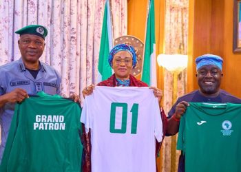 Olopade, NCS Decorate First Lady Oluremi as Grand Patron for Women’s Volleyball Championship