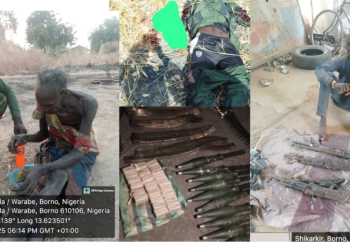 Troops Strike Terrorists Enclaves Recover Massive Arsenal of Weapons 