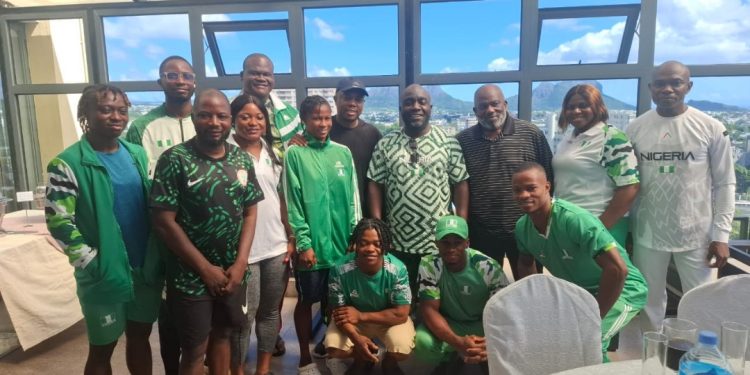 NSC DG Olopade Splashes Dollars on Nigerian Weightlifters in Mauritius