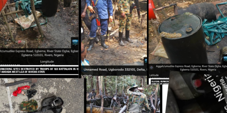Troops Recover Over 67, 000 Litres of Stolen Products, Maintain Trajectory Against Oil Thieves, 