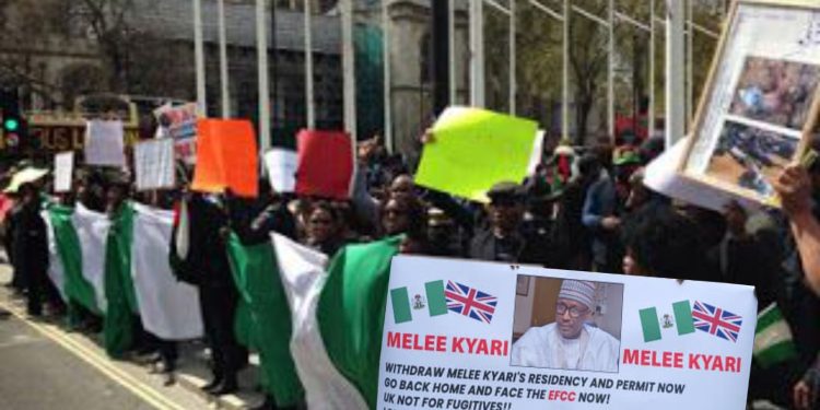 Just In: ‘Kyari Must Go Home’ Protest Hits London 
