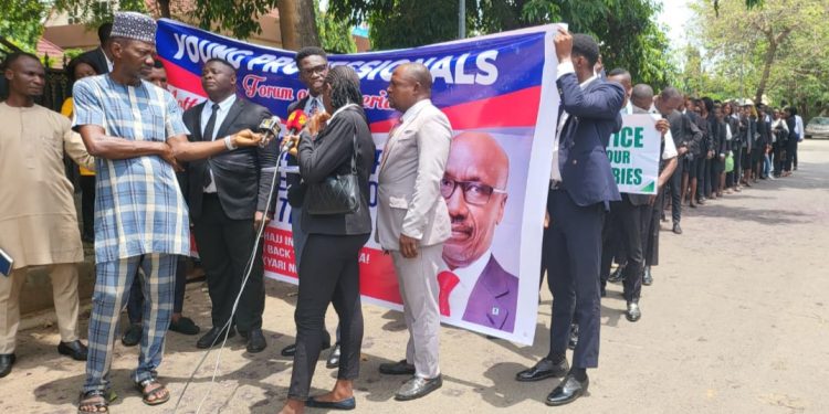 Alleged Corruption: Anti-Mele Kyari Protest Rocks Saudi Arabia Embassy 