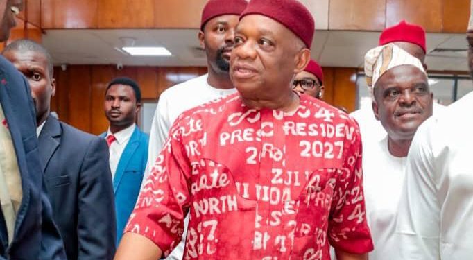 Interview: President Tinubu’s Endorsement,  APC Not in Panic Mood-Sen. Orji Kalu