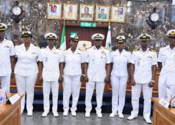 Chief of the Naval Staff Decorates Newly Promoted Officers on Tuesday 