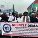 Protest Rocks NNPCL Towers, as Niger Delta Youths Demand Sack of Ojulari Over Alleged $21m Fraud (Video)