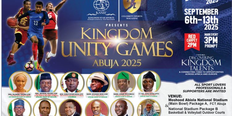 KUGA 2025: First Lady Tinubu, CDS Musa, SGF, Akume, Wike, Others to Grace Maiden Edition of Kingdom Unity Games