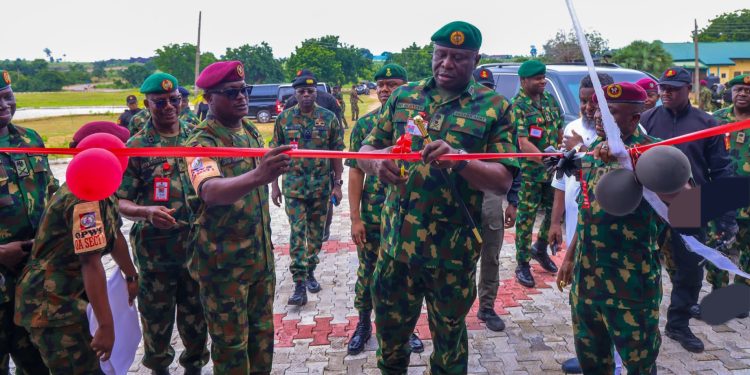 COAS Inaugurates Multiple Infrastructural Projects in Army Cantonment Makurdi
