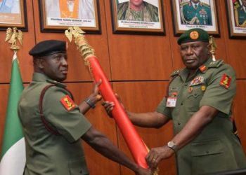 Change of Guard: Maj. Gen. Shaibu Becomes 25th COAS After Taking Over From Oluyede