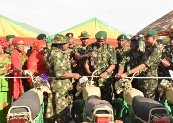Excitements as GOC 8 Division Empowers Women in Giginya Cantonment With 20 Motorcycles
