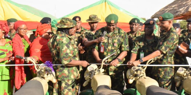 Excitements as GOC 8 Division Empowers Women in Giginya Cantonment With 20 Motorcycles