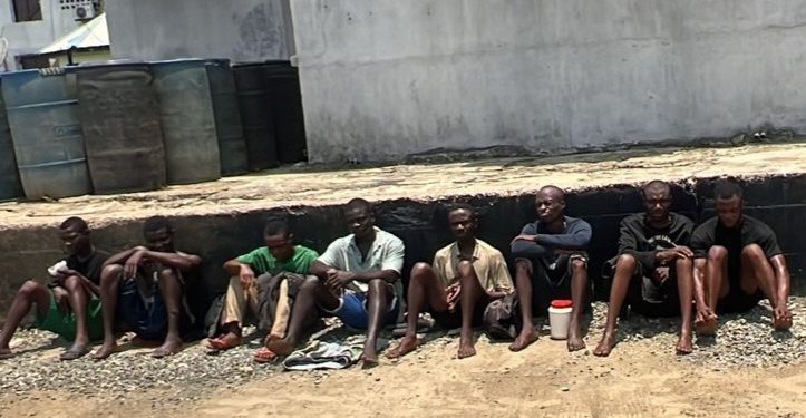 Nigerian Navy Intercepts Illegal Fuel, Arrests 8 in Rivers Operation