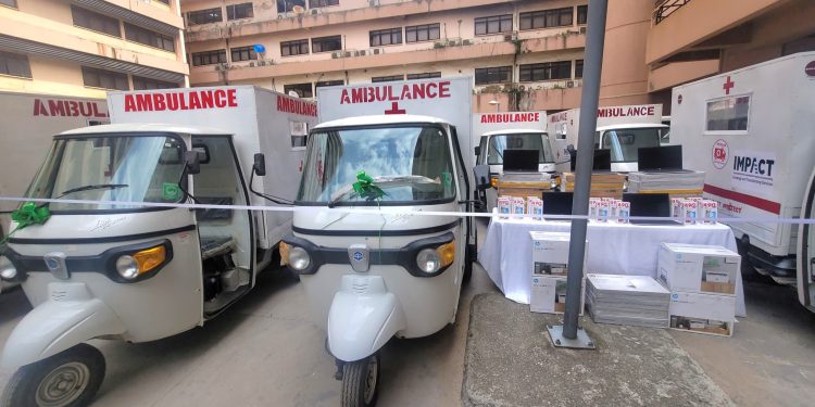 Tinubu Unveils Key Health Infrastructure Projects, Deploys 145 Tricycle Ambulances for Emergency Response
