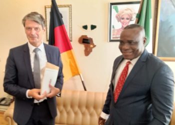 Amb. Enang, receives in Audience Ambassador-designate of Germany to Nigeria in Berlin