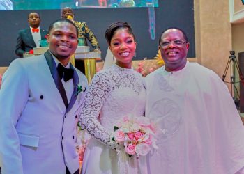 Umahi Leads Sanwo-Olu, Elumelu, Others to Niece’s Wedding in Lagos