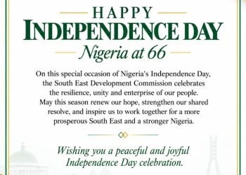 Nigeria at 66: SEDC Reaffirms Commitment to South-East Development