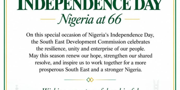 Nigeria at 66: SEDC Reaffirms Commitment to South-East Development